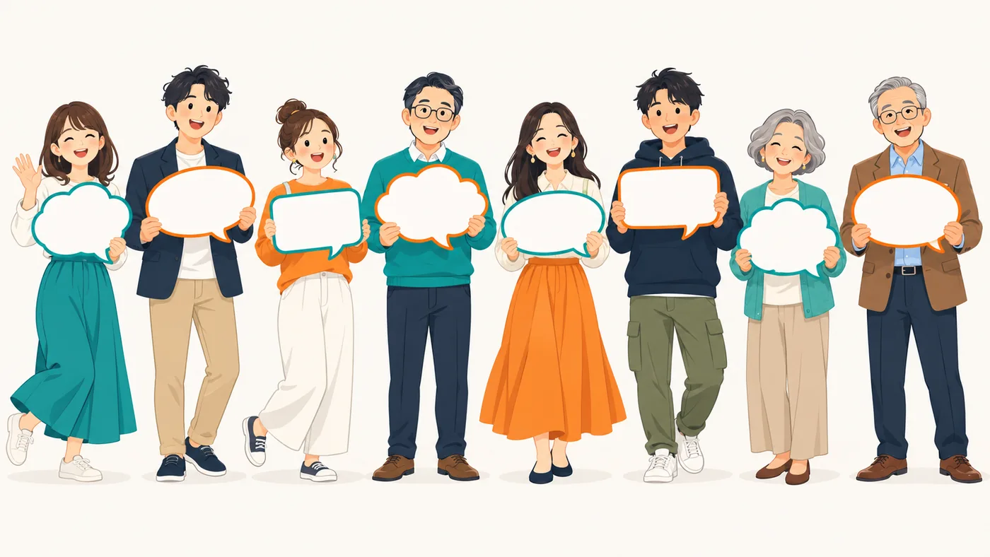 さまざまな英会話タイプの人たち